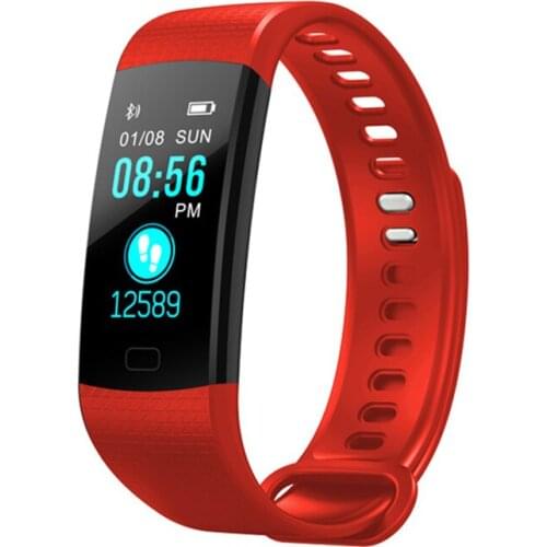 Y5 Smart Watch Heart Rate Tracker Blood Pressure Tracker Men Women Sport Watch Color Screen Waterproof Smart Wristband