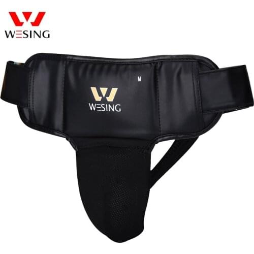 Wesing Men Groin Guard Boxing Sanda Groin Protector Training Competition Martial Arts Protective Gear