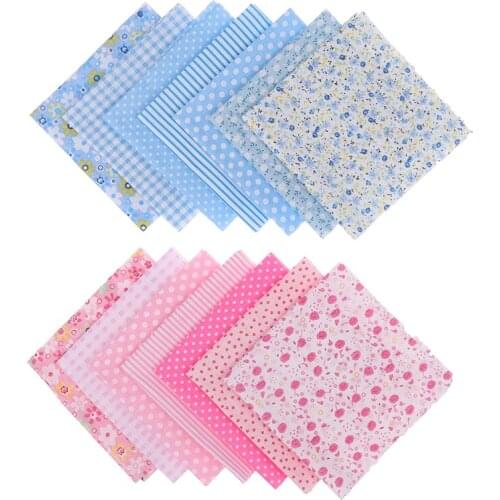 1set(7Pieces) 25*25cm 1/12 Dollhouse Miniature Accessories Calico cloth for Doll House