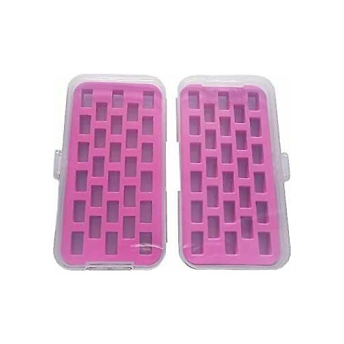 2 Bobbin Box Sewing bobbins Holder Contain 28 bobbins Storage Case(box only )