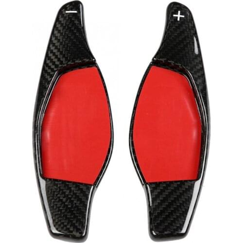 2pcs Car Accessories Steering Wheels Carbon Fiber Paddle Shifter Extension for Audi R8 RS3 2018 Paddle Extension Shifter