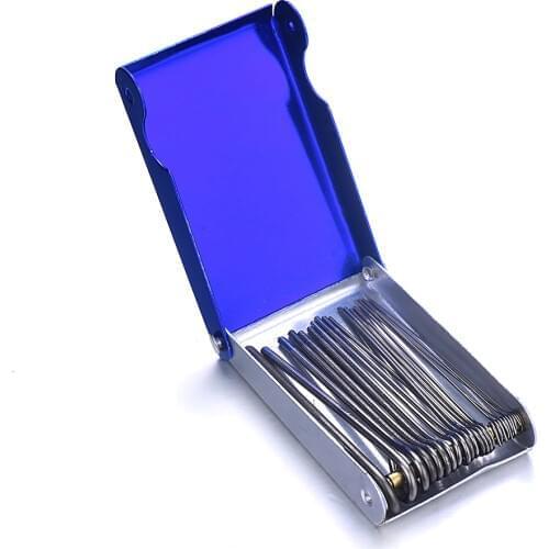 20Pcs 0.4-3mm Welding Nozzle Torch Tip Cleaner Gas Welding Brazing Cutting Torch Tip Cleaner Guitar Nut Needle Files Nozzle