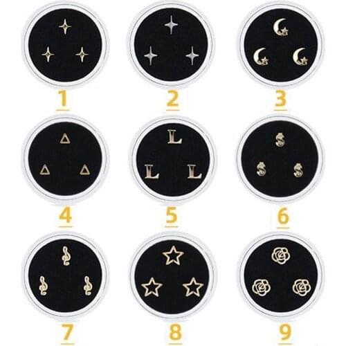 3pcs/Box Dental Tooth 18K Gilded Teeth Gem Various Shape Hygiene Customization for Ornament Oral Hygiene as Tooth Decoration