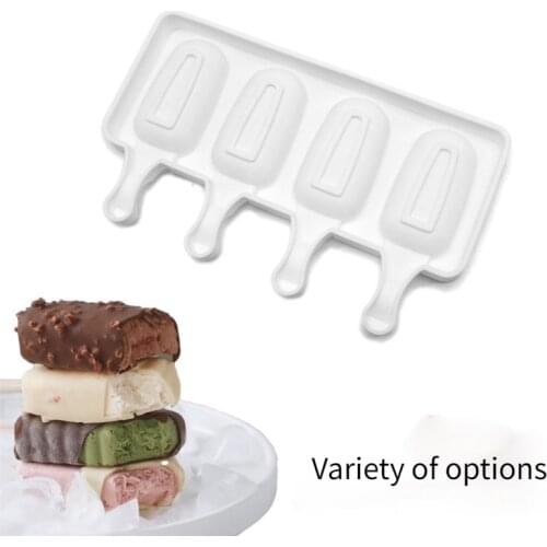 4/8 Cell Magnum Silicone Mold Mold Popsicle Molds DIY Ice Cream Mould Ice Pop Maker Mould with Sticks