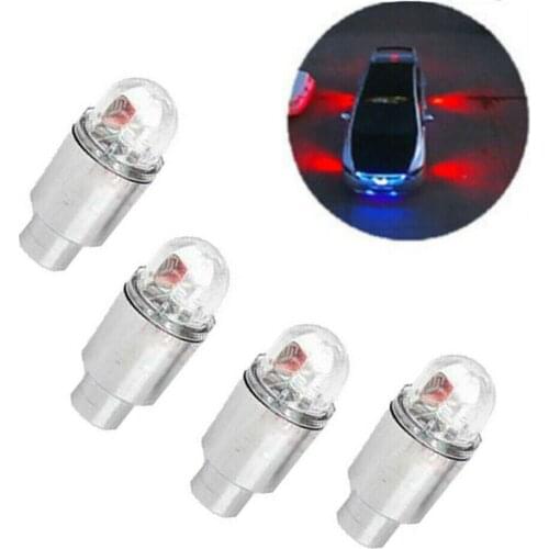 4pcs Car Auto Wheel Hub Lamps Tire Atmosphere Lights Tyre Air Valve Stem LED Light Covers Accessories Kits For BMW E46 E60 Golf
