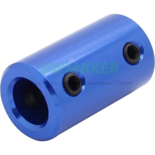 5pcs blue aluminum alloy coupler 5x8x25mm 5x5x25mmfor stepper motor shaft CNC 3D printer parts