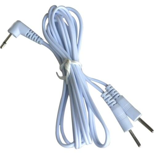 50Pcs/Lot 2 Pins Tens Lead Wire Cable Plug 2.5mm For Electrode Digital Massage Machine With High Quality Copper Conductive