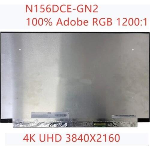 Free shipping original 15.6 inch UHD 3840*2160 IPS EDP 40pins 100%sRGB 4K 600 cd/m² Laptop Lcd Screen replacement N156DCE-GN2