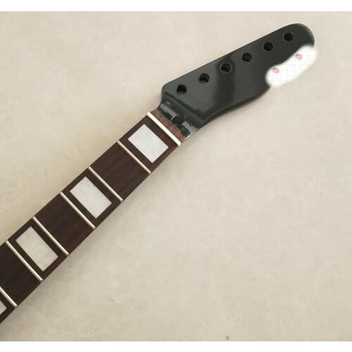 Black 21 Frets 25.5" Maple Rosewood Fretboard Guitar Neck Electric Guitar parts