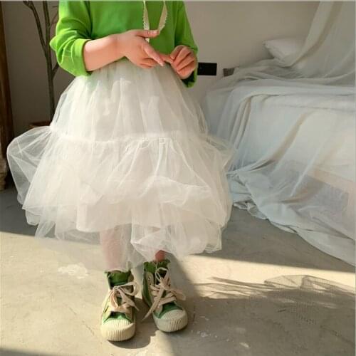Baby Girls Tutu Skirt Fluffy Children Ballet Kids Pettiskirt Baby Girl Skirts Princess Tulle Party Dance Skirts Wedding Skirt