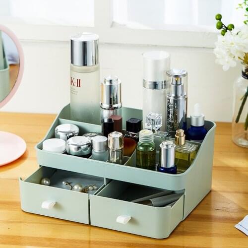 Large Capacity Cosmetic Storage Box Makeup Drawer Organizer Jewelry Nail Polish Makeup Container Desktop Sundries Storage Box