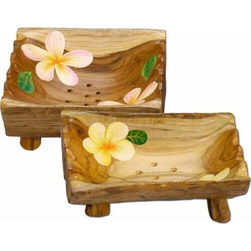 Teak Four Foot Painted Soap Tray Shelf Storage Soap Shelf Board Box Container Portable Bathroom Accessories Aesthetic Home Decor