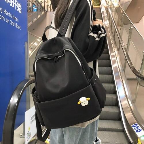 Fashion Waterproof Nylon Backpack Cute Women Kawaii School Bag Student Girl Backpacks Small Female Luxury Bags Book Ladies Brand