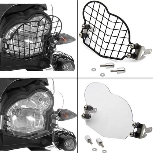 Headlight Headlamp Head Light Lamp Guard Cover Protector (Grille / Acrylic) For BMW G 650 GS 650GS G650GS / Sertao R13 2011-2017