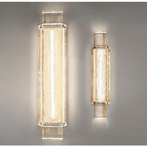 2021 New Crystal Wall Lamp Simple Bedroom Living Room Mirror Front Lamp Bathroom Home Decor Wall Lights LED Lamp AC110V AC220V