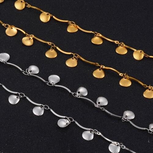 New Style Stainless Steel Ladies Necklace Shell Chain Popular Jewelry