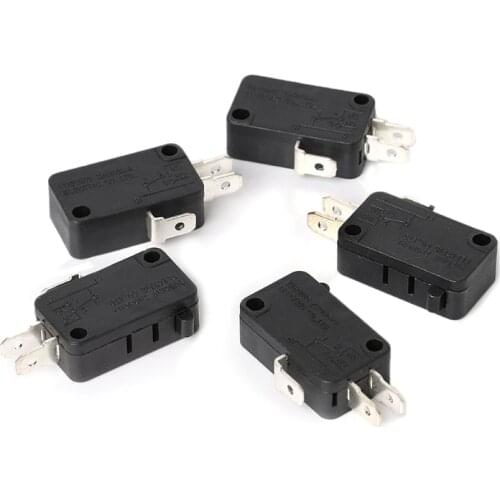OOTDTY 5Pcs 16A 250VAC 0.3A 250VAC Switches Srew Connector Actuator Limit Micro Switch