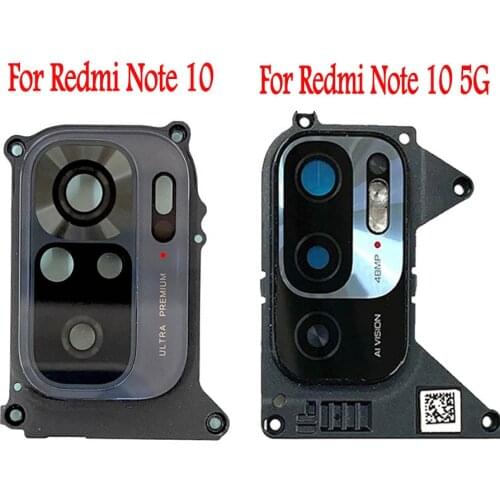 Original For Xiaomi Redmi Note 10 5G Camera Frame lens Back Main Camera Glass Cover For Xiaomi Redmi Note 10 Camera lens frame