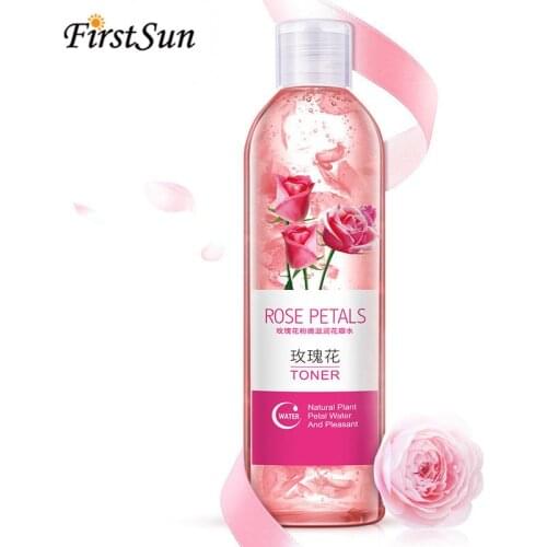 Shrink Pores Anti-Aging Whitening Moisturizing Oil Control Skin Care Facial Toner 250ml Rose Petals Essence Water Face Toner