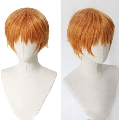 Anime Fruits Basket Soma Souma Kyo Short Wig Cosplay Costume Heat Resistant Synthetic Hair Men Party Cosplay Wigs + Wig Cap