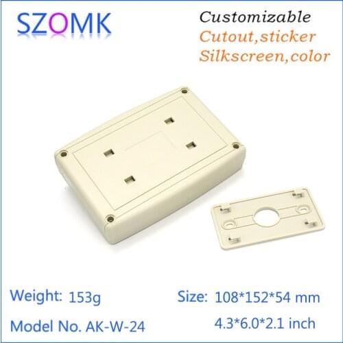 Plastic desk top enclosure electronics project box solar controller shell instrument box 108*152*54mm 4.3*6*2.1inch