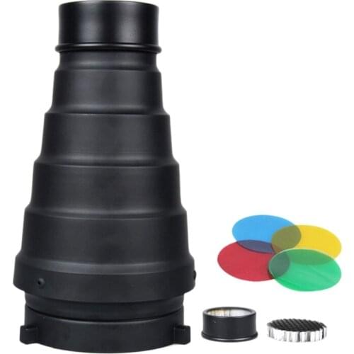 Honeycomb Grid,Color Filter Light Beam Tube Mount Filter for Studio Strobe Flash