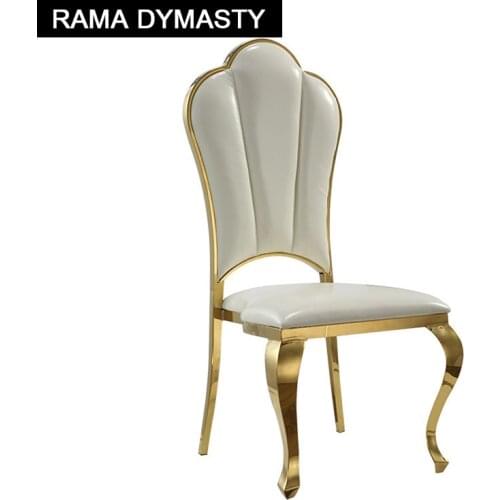 Modern simple household dining chair steel chrome plated dining chair with different PU leather Stainless stell dining chairs