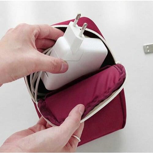 Mobile Kit Case High Capacity Storage Bag Digital Gadget Devices USB Cable Data Line Travel Insert Portable Storage Bag Travel
