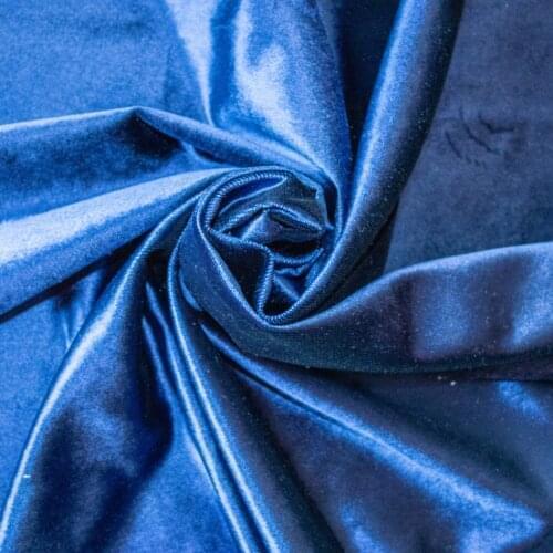 Navy blue Curtain Velvet Fabric 145 cm width 10 mt'ye up cut