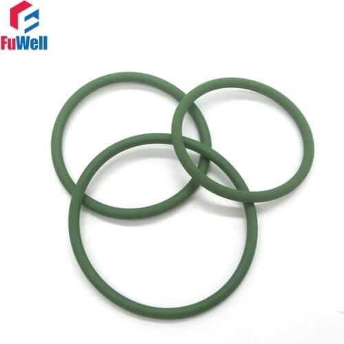5pcs Green FKM O Rings Seal Gasket 1.9mm Thickness 90/95/100/105/110/115/120mm OD Fluorine Rubber O-rings Seals Gaskets Washer