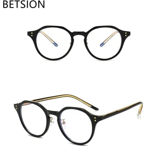 Vintage Acetate Anti Blue Light Glasses Eyeglass Frames Full Rim Myopia Men Women Unisex 2010