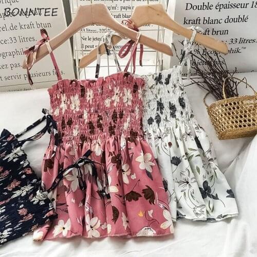 Camis Women High Elasticity Floral Sleeveless Summer Basic Ladies Camisole Cropped BF Elegant Streetwear Harajuku Leisure Sexy
