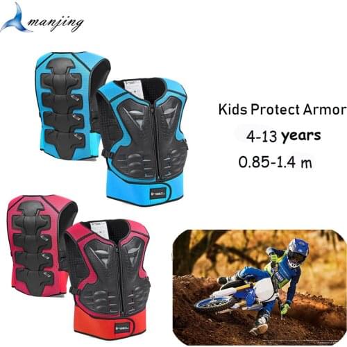 Children Baby Full Body Protect Vest Armor Motorcycle Motocross Armor Chest Back Pad MTB MX Skating Skiing Knee elbow guard