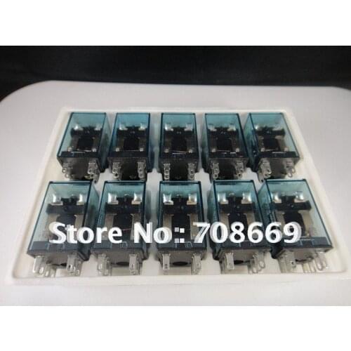 10pcs MY2NJ HH52 220VAC Coil Power Relay ,Mini relays, with or without LED light