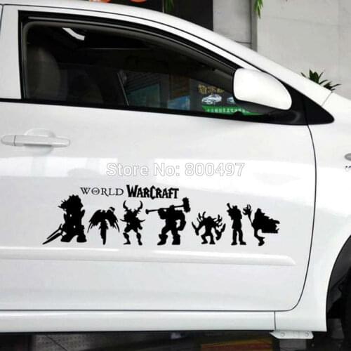 10 x New Style Decoration Car Acccessories World Warcraft Reflective Stickers Car Whole Body Decals