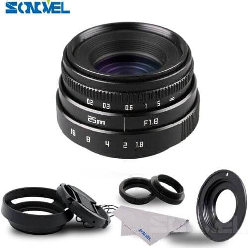 25mm F1.8 APS-C CCTV Lens C Mount+Hood For Olympus Panasonic Micro 4/3 M4/3 G7 G10 GH3 GH2 GH1 GX1 GF6 GF3 EPL5 EPM1 OM-D EM10