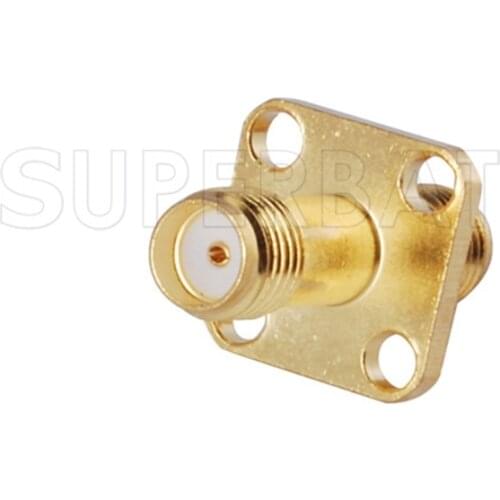 Superbat 5pcs SMA Adapter SMA Female to SMA Jack Panel Mount Medium Version