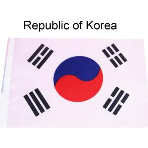 5pcs Republic of Korea Wholesale Small South Korea Hand Waving National Flag 14*21cm #8 Polyester Flag