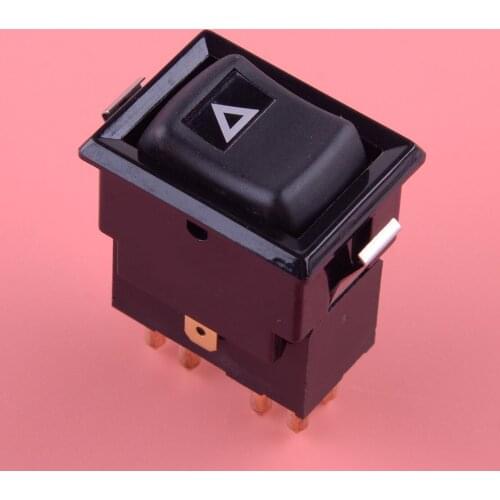 7 Pins YUF101490 Car Hazard Warning Light Lamp Switch Accessories Fit for Land Rover Defender 90 110 130 Models