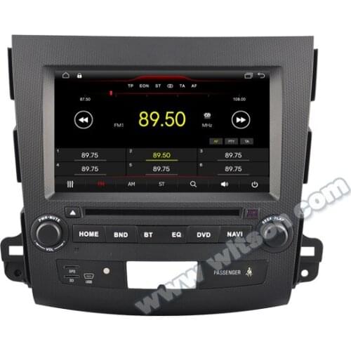 8" Android 10 OS Car DVD Multimedia Navigation GPS Radio for Mitsubishi Outlander 2006-2012 with Split-Screen Function Support