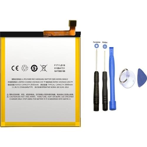 BA612 Battery ForMeizu 5S M5S M612Q M612M Mobile Phone Replacement Battery 3000mAh with repair tools