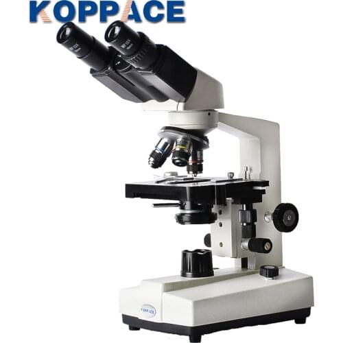 KOPPACE 40X-640X Binocular Biological Microscope Eyepiece WF10X/WF16X Compound Home School Education Microscope For Children