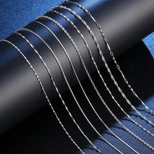 Big Promotion! Various Stylish Simplicity Styles Chain S925 Metal Necklace Men Women Pendant Design Necklace High Quality Chain