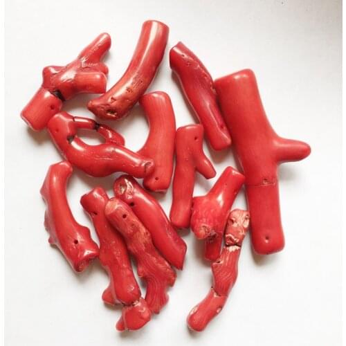 20-50MM Red Blue Coral Branch Beads Genuine Natural Blue Stone Beads Wholesale Coral Beads Semi-precious Coral Beads Supply Gift