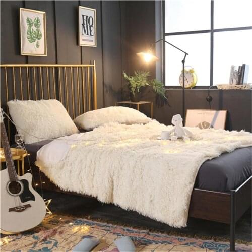 36Long Plush Ultra Soft Warm Sofa cover Bed cover set Kids Teens Throw Blanket Reversible Bedspread Pillow shams Twin Full Queen