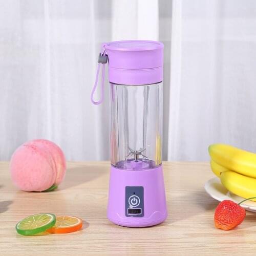380ml 4/6 Blades USB Electric Citrus Juicer Orange Lemon Fruit Squeezer Smoothie Blender Household Mini Juice Cup