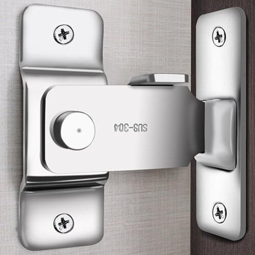 Stainless Steel 90 Degree Buckle Right Angle Hook Lock Bolts For Sliding Door For Sliding Door,Surface Mounting,Hardware Locks