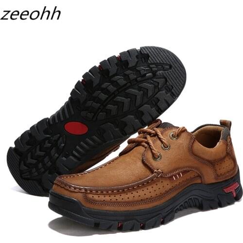 New Arrival Classics Style Men Hiking Shoes Lace Up Anti-skid Men Sport Shoes Outdoor Jogging Trekking Sneakers Fast Shipping