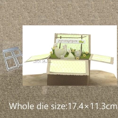 XLDesign Craft Metal Cutting Dies cut dies pop up box decoration scrapbook Album Paper Card Craft Embossing die cuts