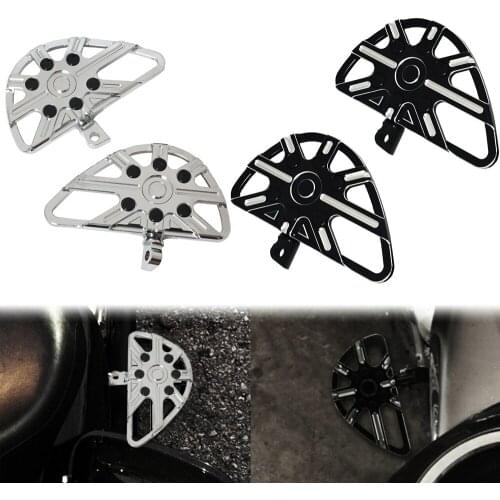 Motorcycle Chrome/ Black Passenger Floorboards Rear Foot Pegs Footrest Hollow Male Mount Footpeg For Harley Sportster XL883 1200